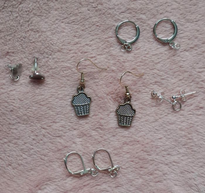 Boucles d'oreilles cupcake