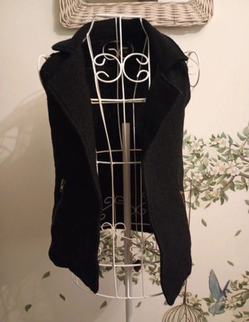 Veste style blazer sans manches 