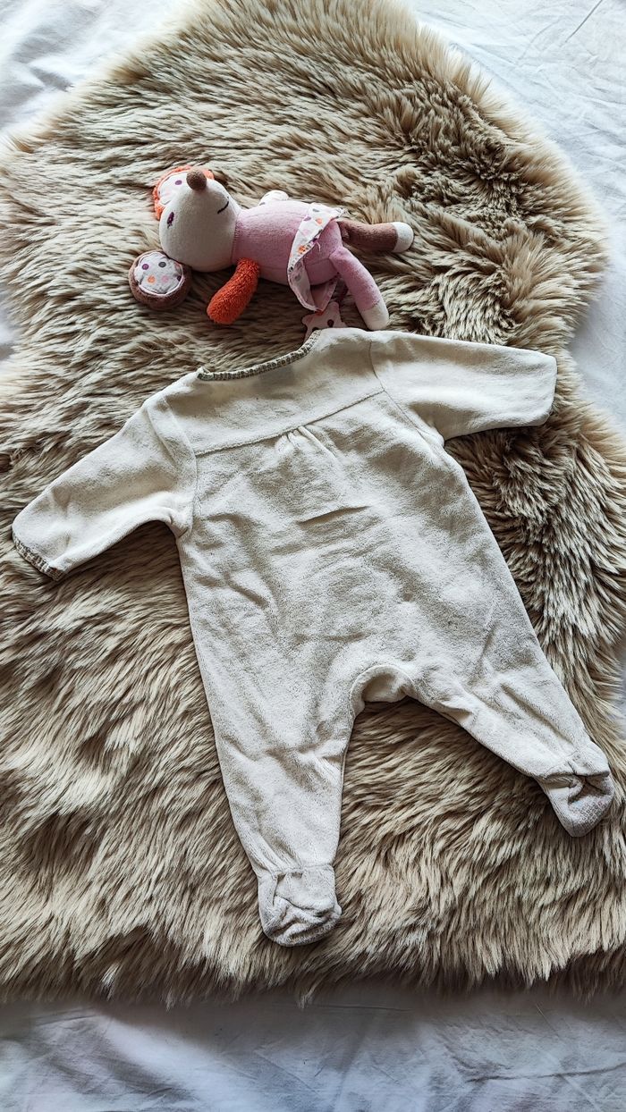 Pyjama chaud beige Sergent major 1 mois - photo numéro 2