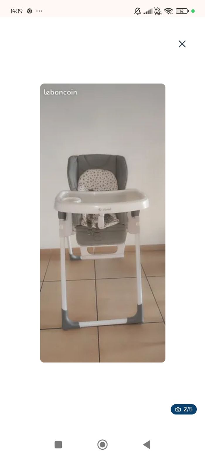 Chaise haute jané