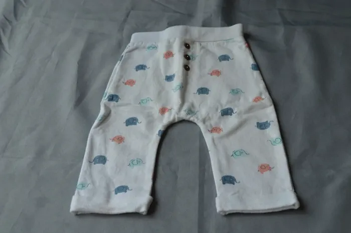 Sarouel Bébé Gémo Coton Imprimé Éléphants 9-12 mois