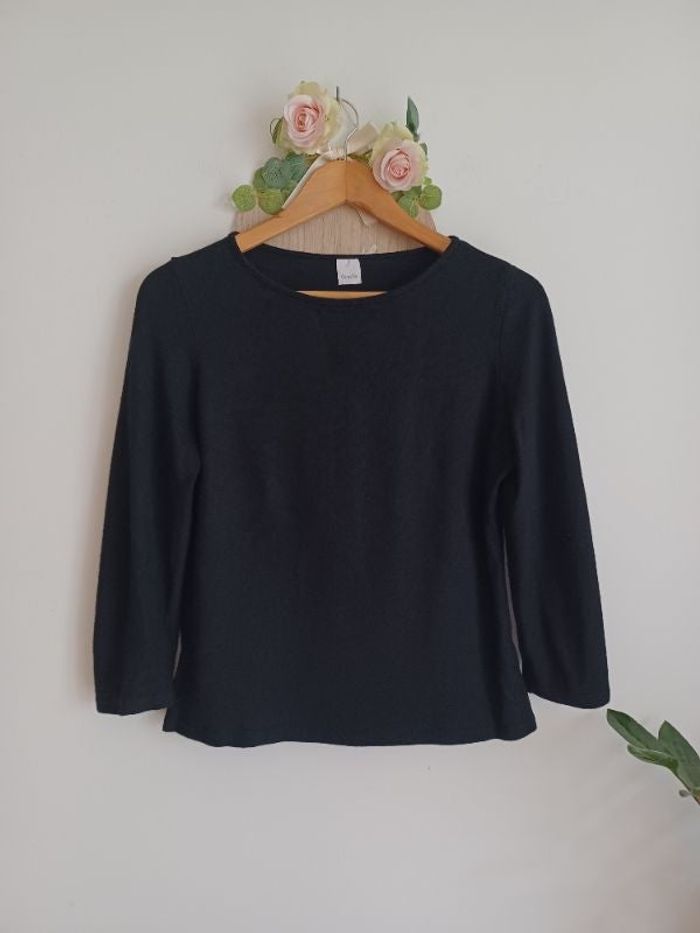 Pull léger noir idéal printemps / été Camaieu Taille 36