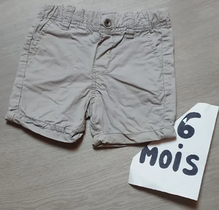 Short fin bébé garçon 6mois Obaïbi - photo numéro 4