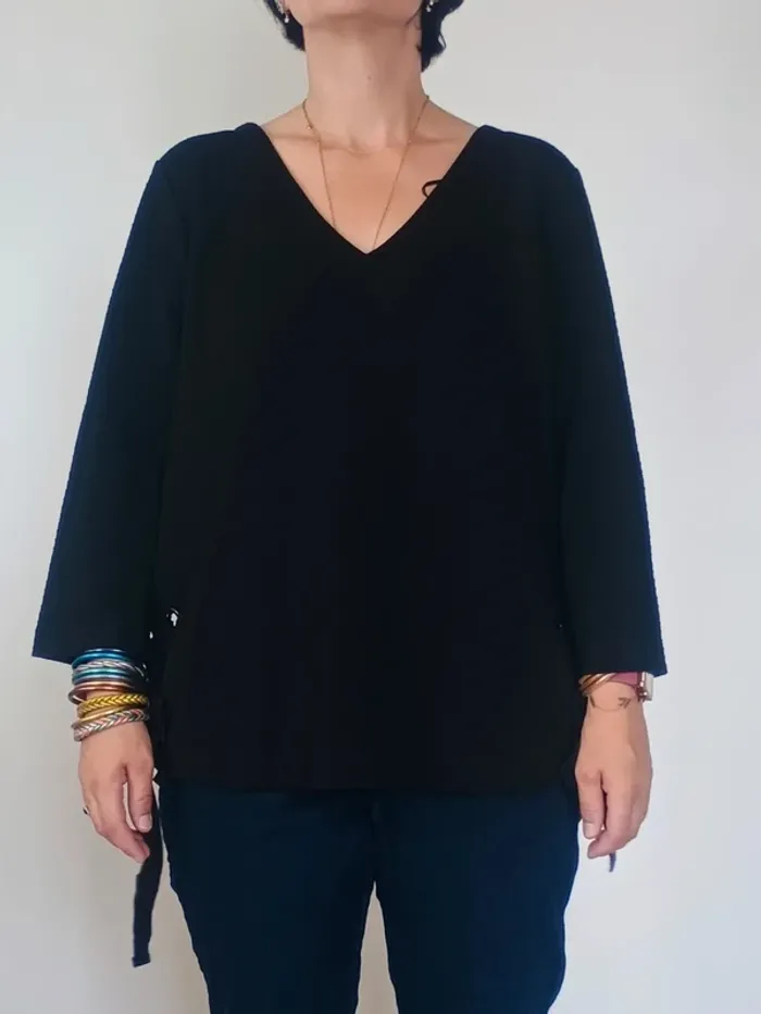 blouse noir Camaieu TXL