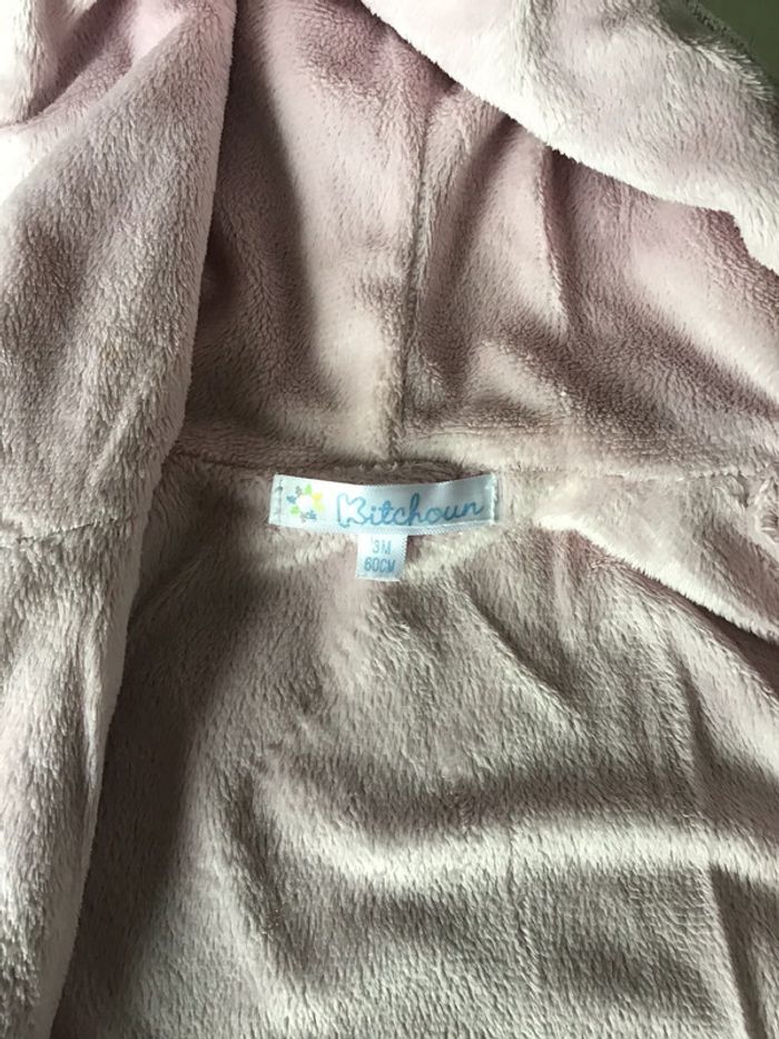 Manteau tricot doublé polaire 0-3 mois - photo numéro 4