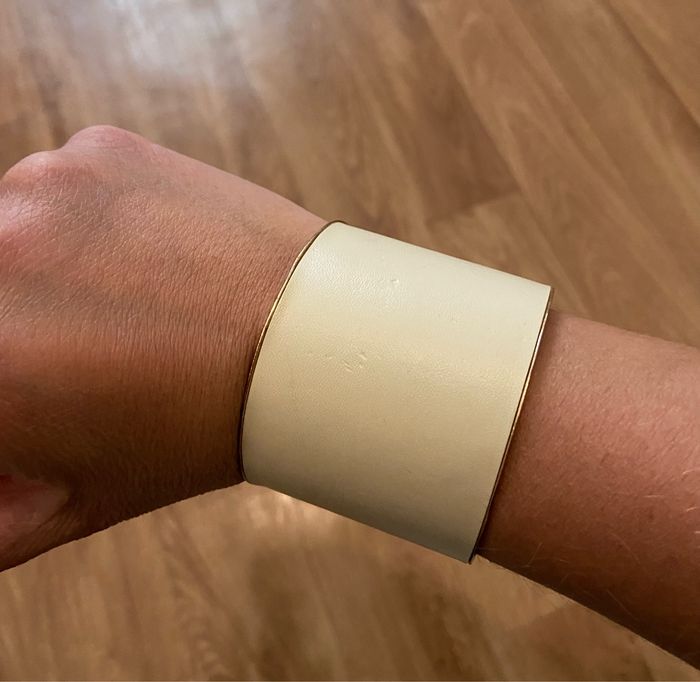 Bracelet fantaisie crème et doré femme - photo numéro 6