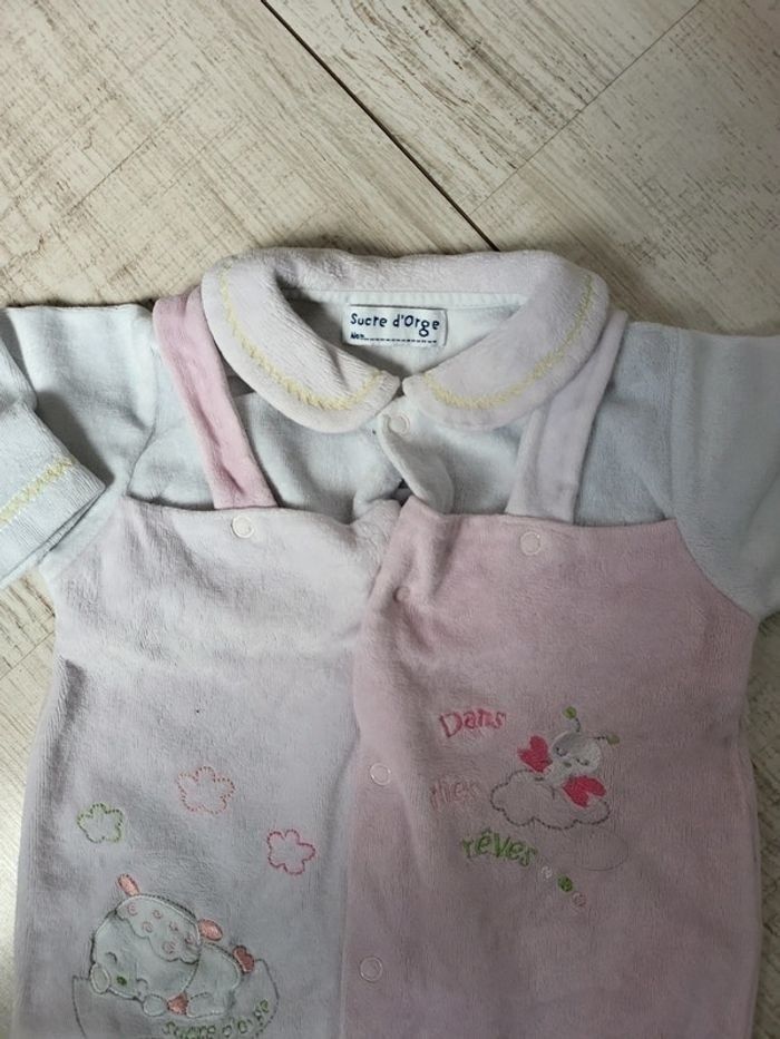 Lot 5 grenouillères bébé fille 3 mois - photo numéro 5