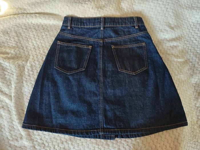 Jupe en jean taille haute boutonnée taille S - photo numéro 4
