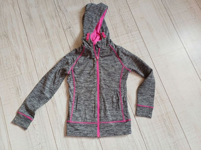 Sweat zippé à capuche en 8 ans fille
