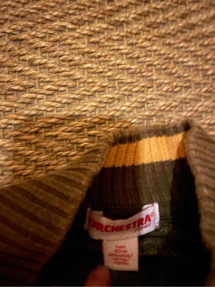 Gilet kaki zippé Orchestra 7 ans garçon - photo numéro 2