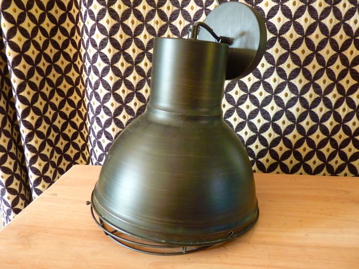 Lustre Maison du Monde metal industriel style usine luminaire TBE - photo numéro 5