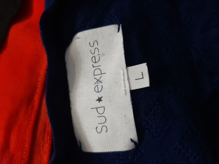 blouse bleue sud express taille L - photo numéro 7