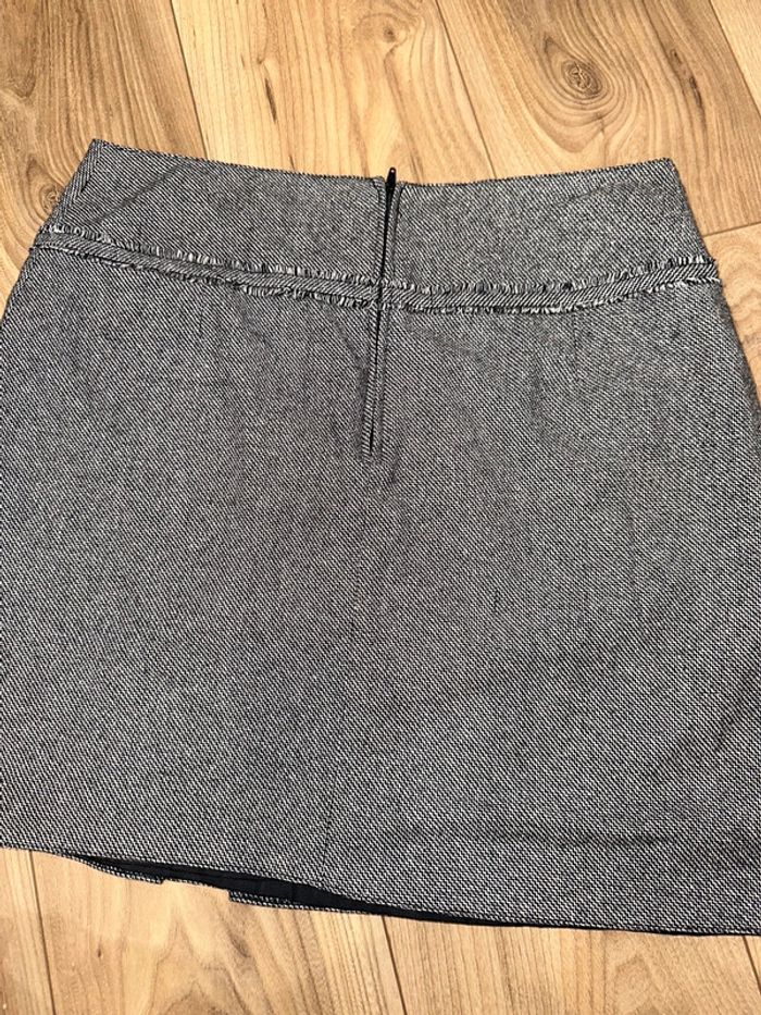 Jupe, classe, grise, camaïeu, taille 44 fermeture éclair - photo numéro 5