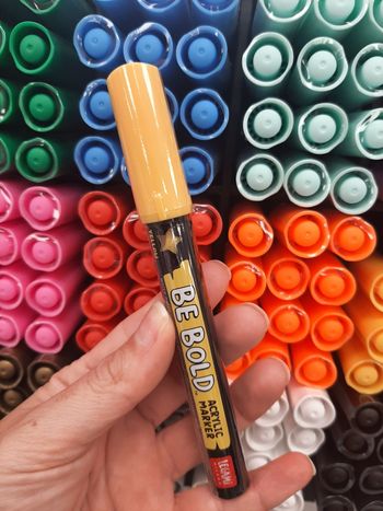 Marqueur acrylique jaune legami