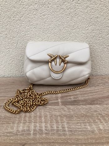 Sac à main PINKO Love Puff MICRO Beige - 10x5x15