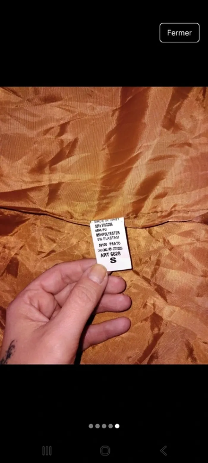 Veste mi mollet en simili cuir - photo numéro 5