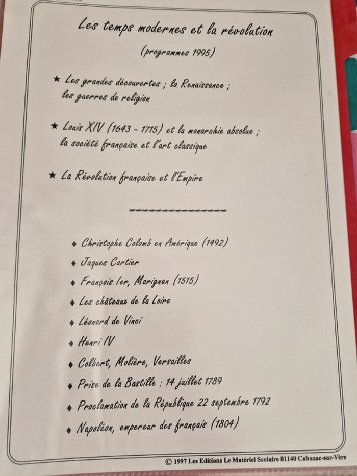 Classeur histoire cycle3 - photo numéro 3