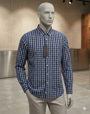 Chemise Levi's Neuve à Carreaux - Taille S - 100% Coton