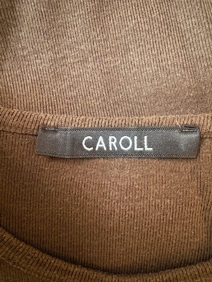 Tee-shirt Caroll couleur marron Taille 40 - photo numéro 3