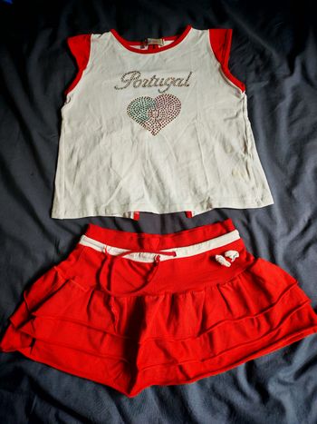 Ensemble jupe short + marcel