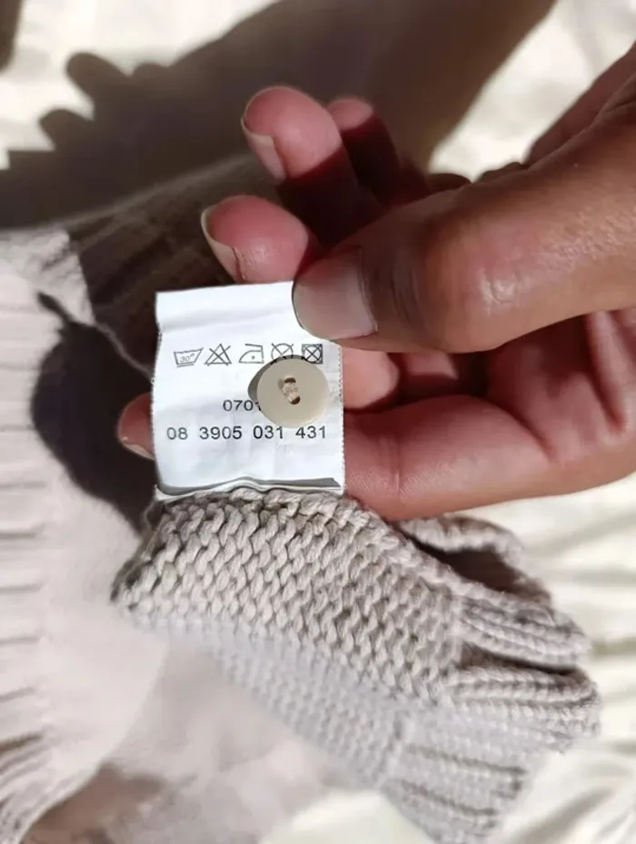 Pull épais sans manches marron clair beige 24 mois kimbaloo - photo numéro 4