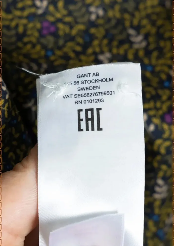 Chemise GANT à motifs floraux – Taille S (coupe regular) - photo numéro 9