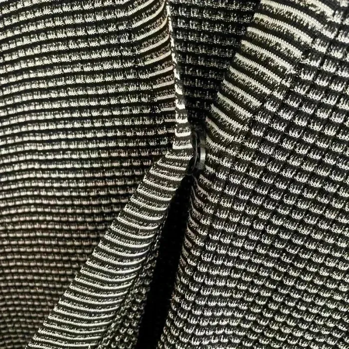 Robe pull gilet Liu Jo T.40 noir et blanc, maille stretch, col V profond chic et près du corps V025 - photo numéro 4