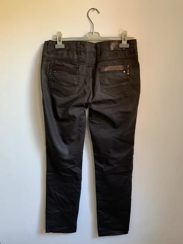 Pantalon slim marron Morgan taille 40 – Chic et élégant - photo numéro 3