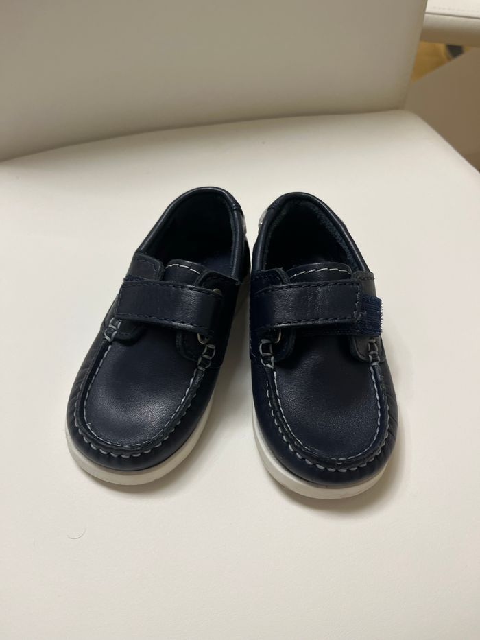 Mocassins bleu marine jacadi porté une fois