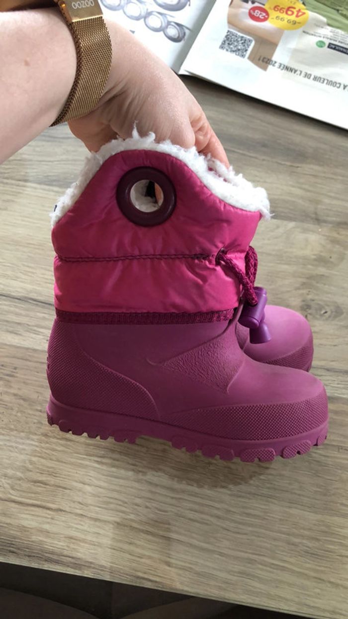 Botte en cahoutchou rose - photo numéro 2