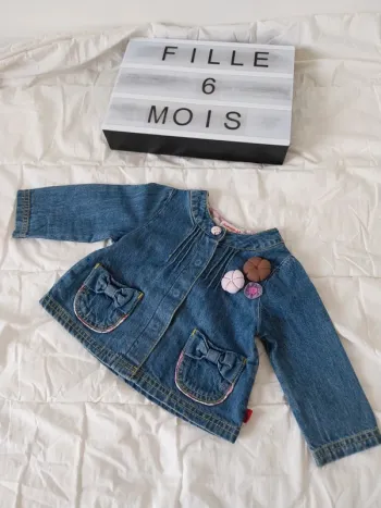 Veste en jeans fille 6 mois La compagnie des petits