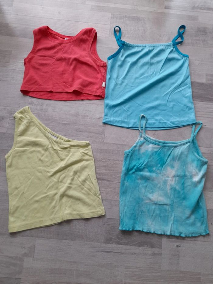 Lot 4 hauts d'été 8 ans fille