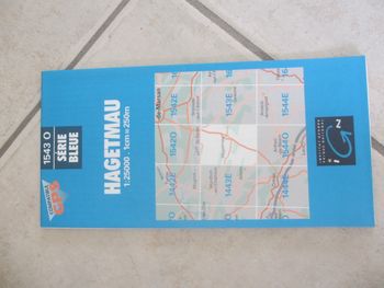 Carte IGN Série bleue 1543 O Hagetmau 1:25000