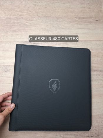 Classeur xxl de rangement pour 480 cartes Pokémon / lorcana de qualité premium en NOIR ⬛️