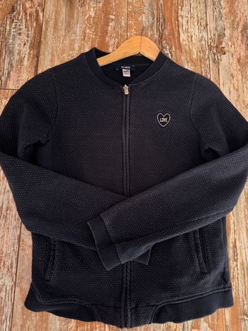 Okaidi gilet veste bleu marine pailletée taille 12 ans