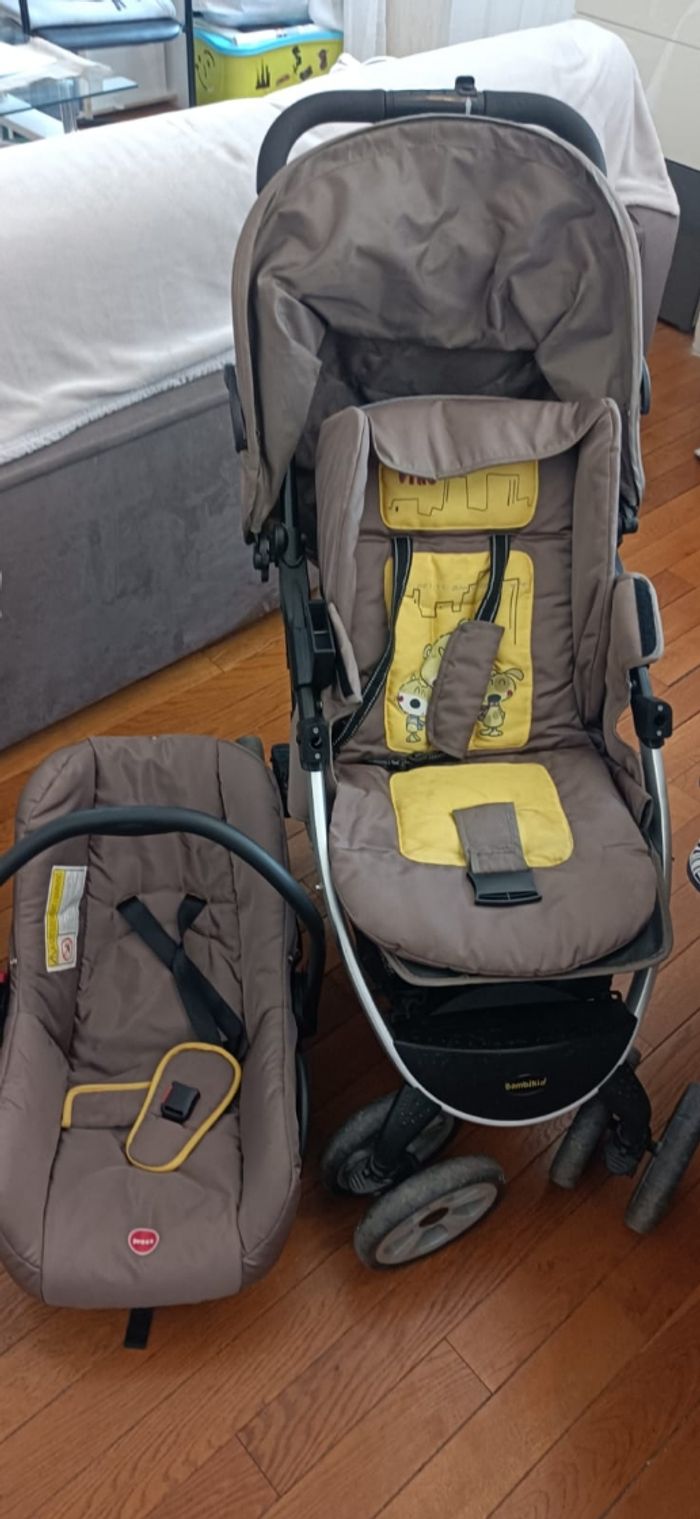 Poussette Bambi kid combinée landau-siege auto