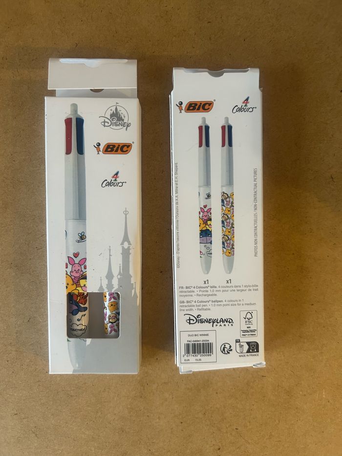Winnie l’ourson, duo bic 4 couleurs