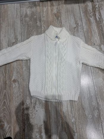 Pull tricoté à la main #orianablfille5ans