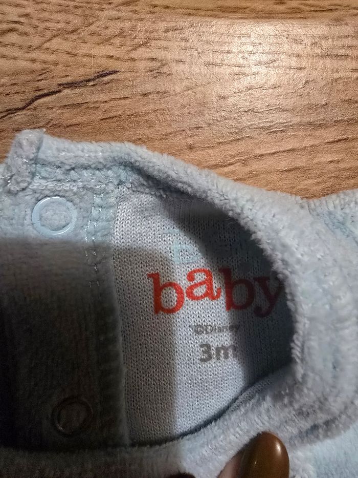 Lot pyjamas x3 polaires bébé 3 mois - photo numéro 3