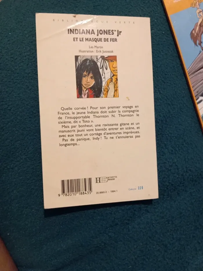 Livre Indiana Jones Jr et le masque de fer - photo numéro 2