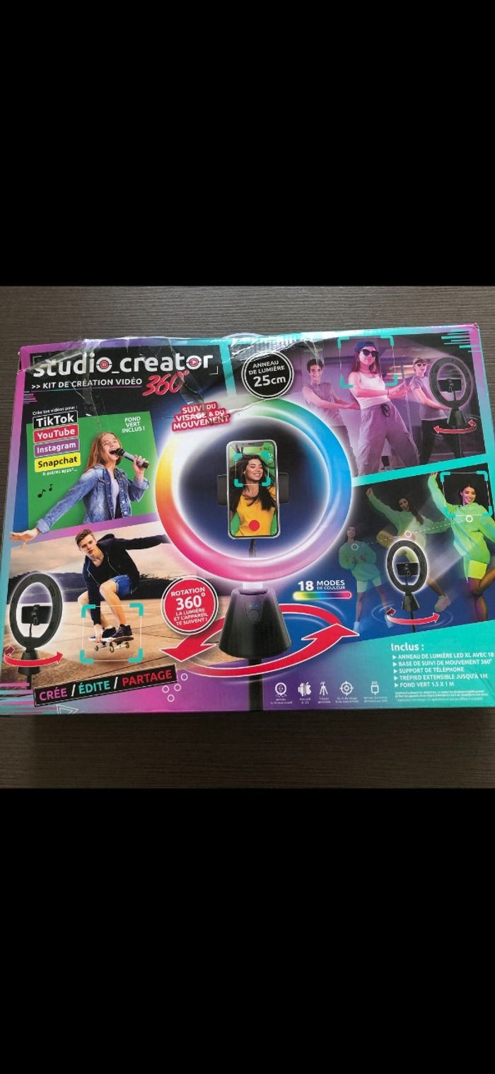 Coffret studio video pro 360 degrés canal toys