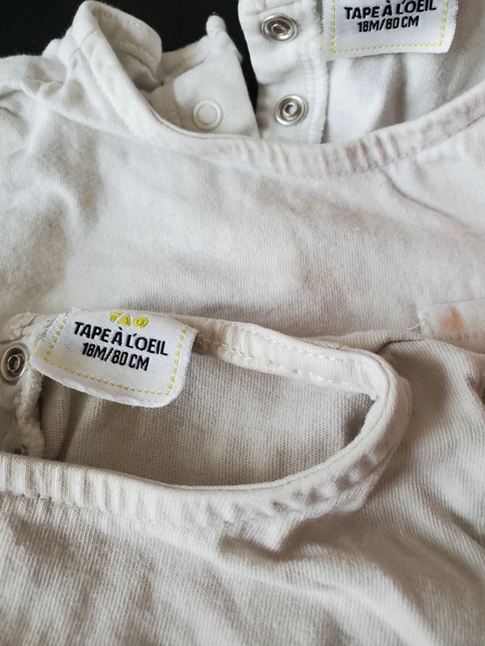 Lot 3 t-shirts manches longues 18 mois - photo numéro 3