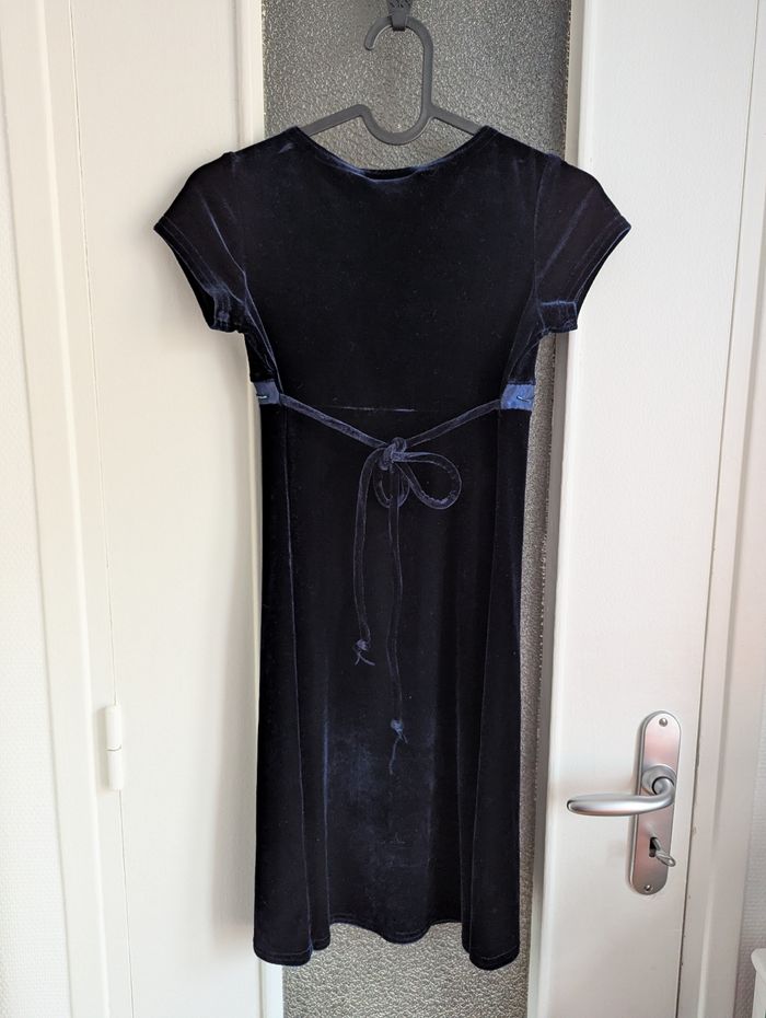 Robe bleu effet velour 7 ans xtraordinary - photo numéro 4