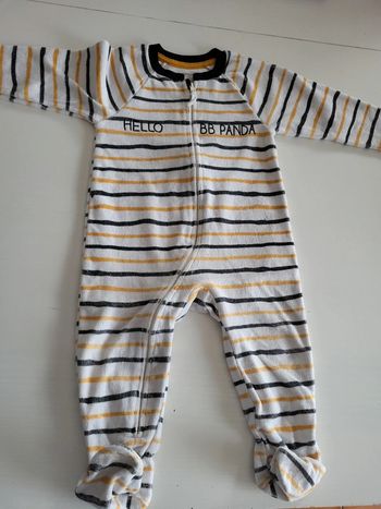 Pyjama velours 1 pièce 18 mois orchestra