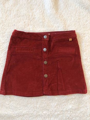 Jupe zara velour bordeau