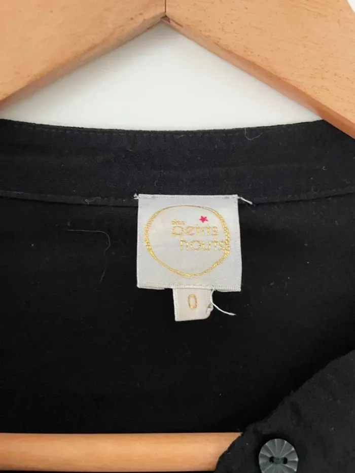 Blouse noire chic “Valene” Des Petits Hauts - Taille 0 - photo numéro 2