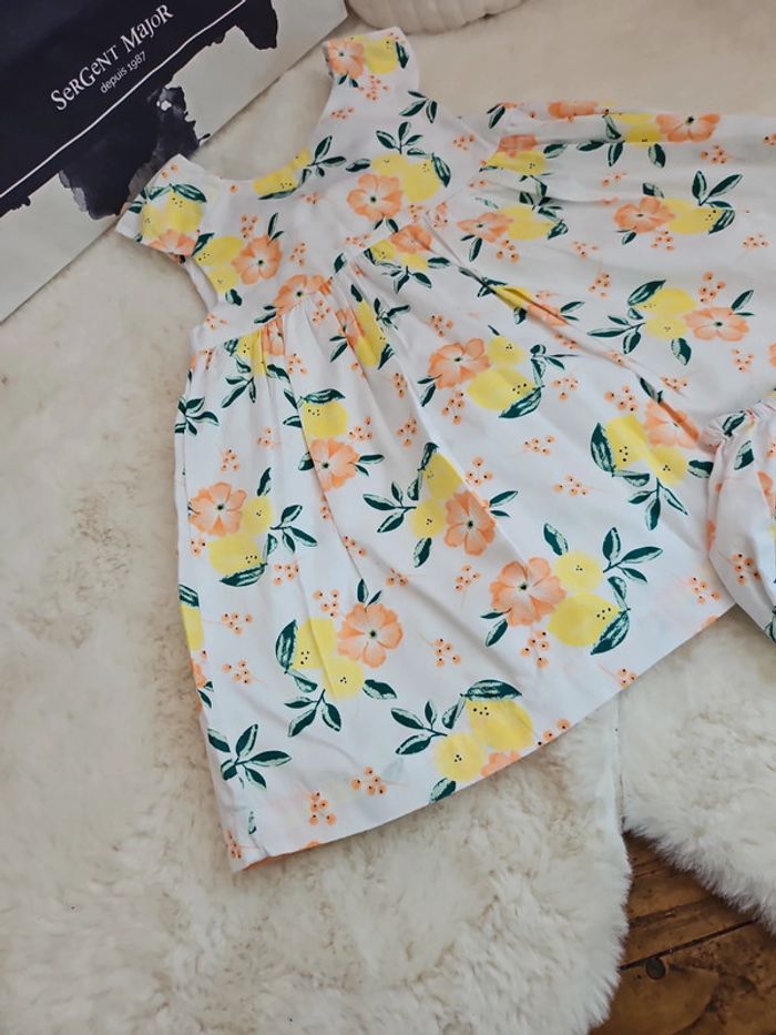 Robe citron fleurs - photo numéro 4