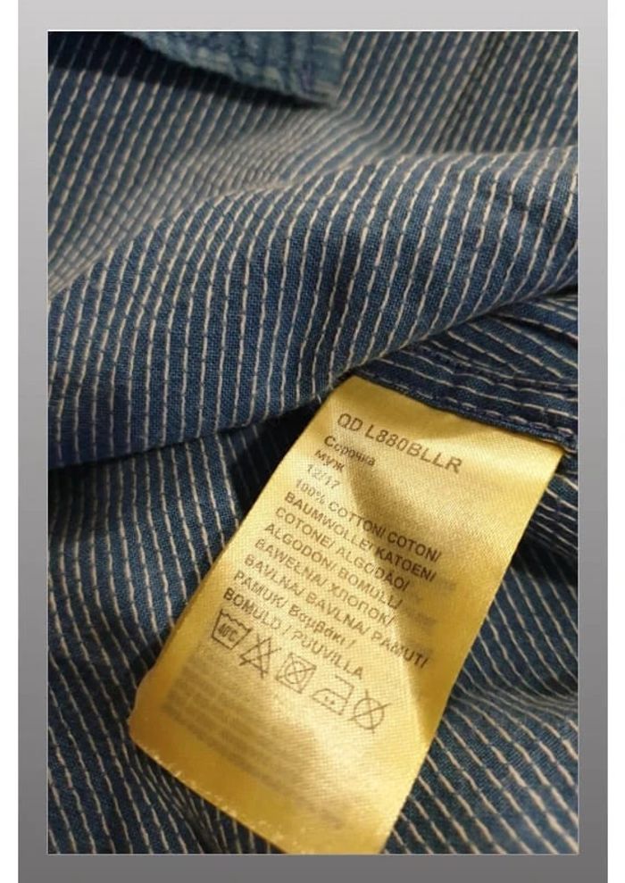 Chemise à fines rayures homme Lee S bleu/blanc - photo numéro 6