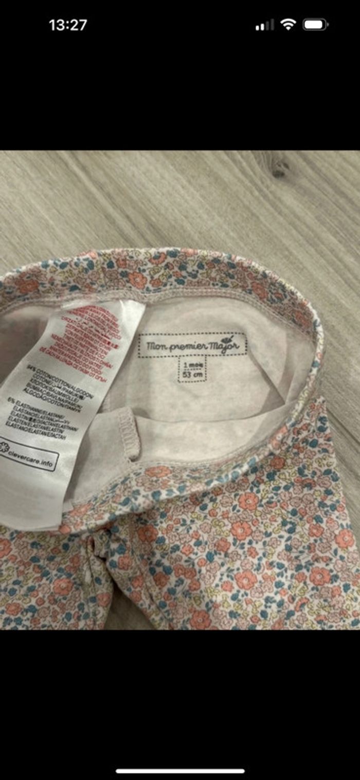 Ensemble bébé fille mon premier major 1 mois très bon état - photo numéro 3
