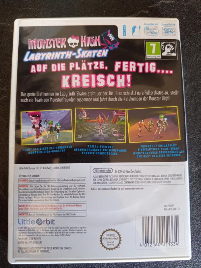 Nintendo - Wii - Monster High - Patinage au labyrinthe - photo numéro 2